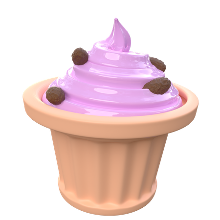 Frozen Yogurt  3D Icon