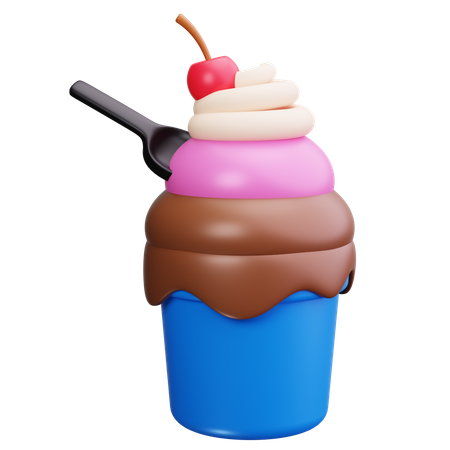 Frozen Yogurt  3D Icon