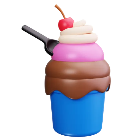 Frozen Yogurt  3D Icon