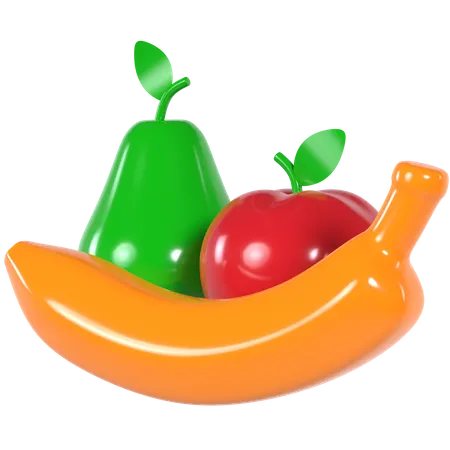 Früchte  3D Illustration