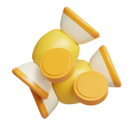 Fruchtpastillen Bonbons  3D Icon