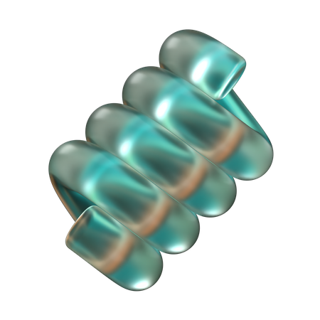 Frühling abstrakte Form  3D Icon
