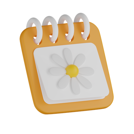 Frühlingskalender  3D Icon