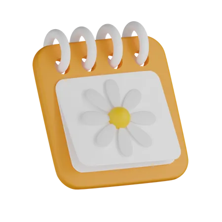 Frühlingskalender  3D Icon