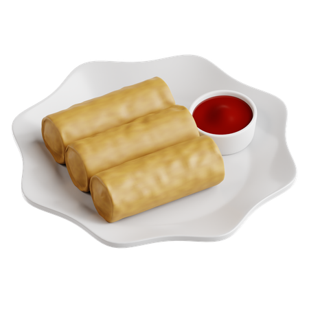 Frühlingsrolle (Lumpia)  3D Icon