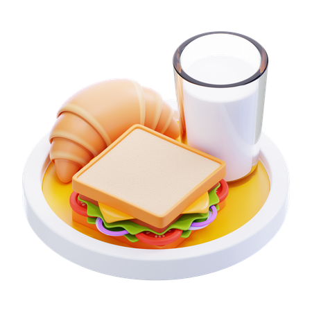 Frühstück  3D Icon