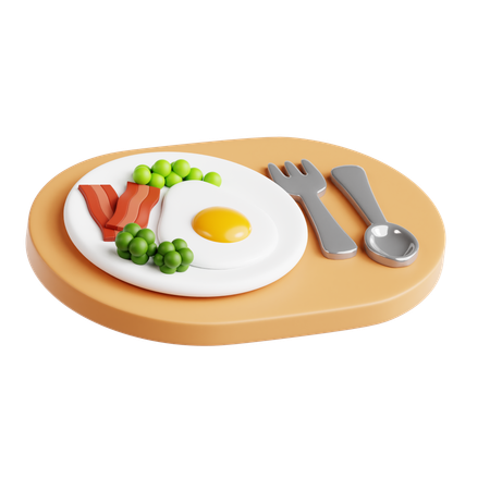 Frühstück  3D Icon