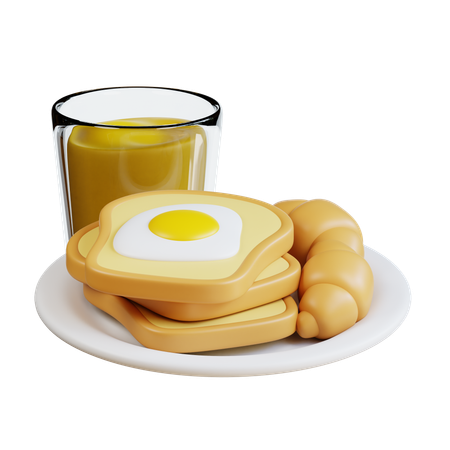 Frühstück  3D Icon