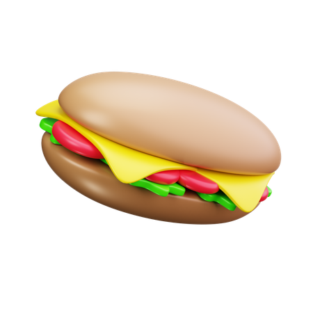 Frühstücks Sandwich  3D Icon