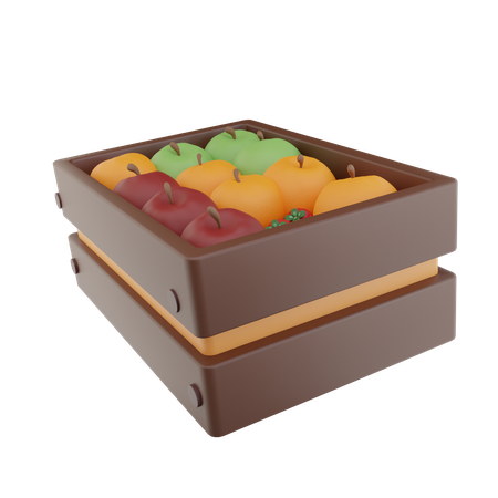 Fruit Basket  3D Icon