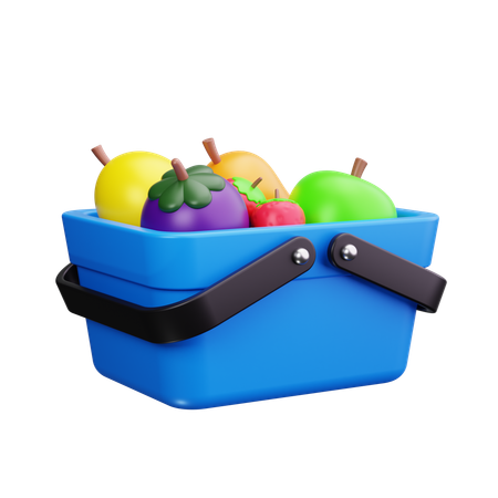 Fruit Basket  3D Icon