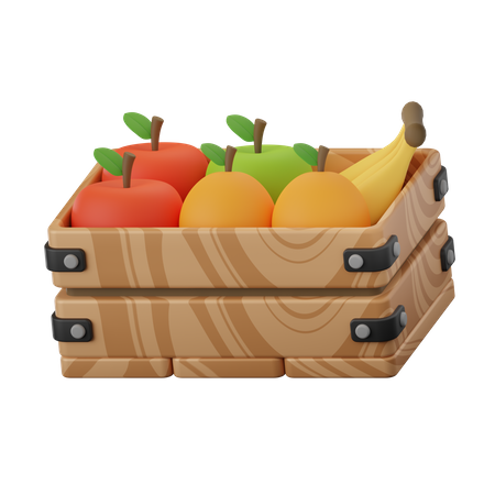 Fruit Basket  3D Icon