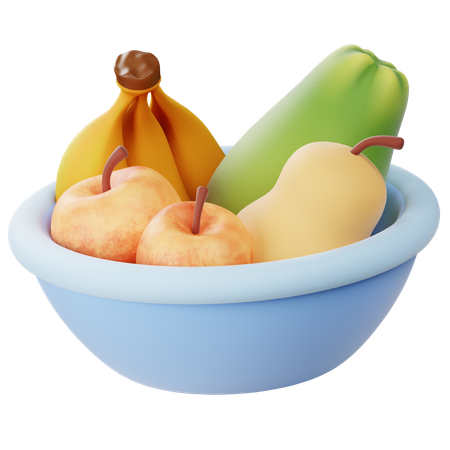 Fruit Bowl  3D Icon