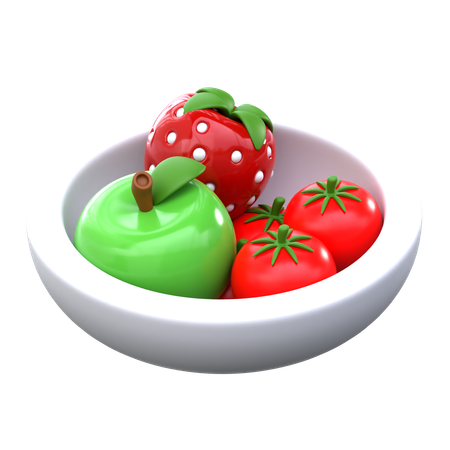 Fruit Bowl  3D Icon