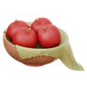3d fruit bowl illustration