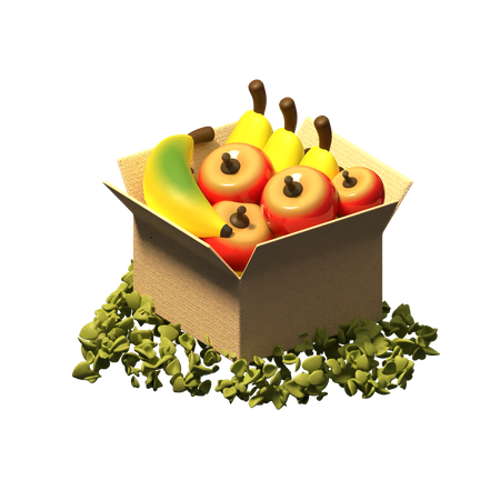 Fruit Box  3D Icon