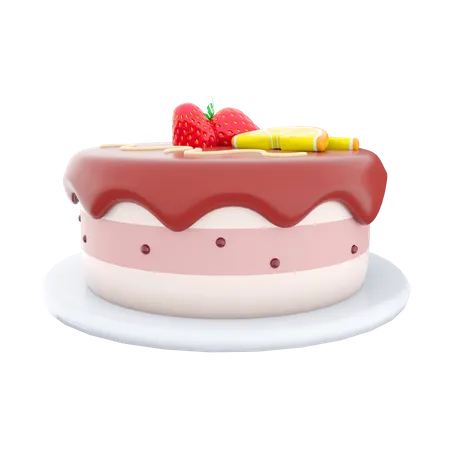 Fruit Cake  3D Icon