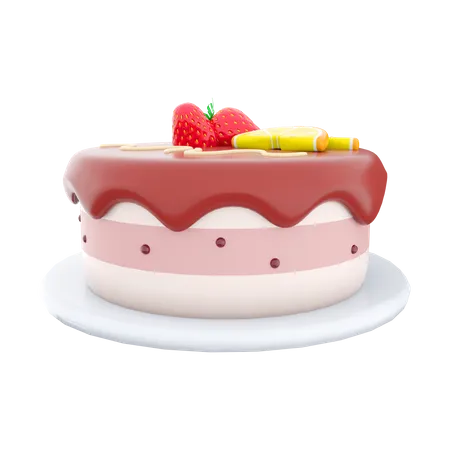 Fruit Cake 3D Icon