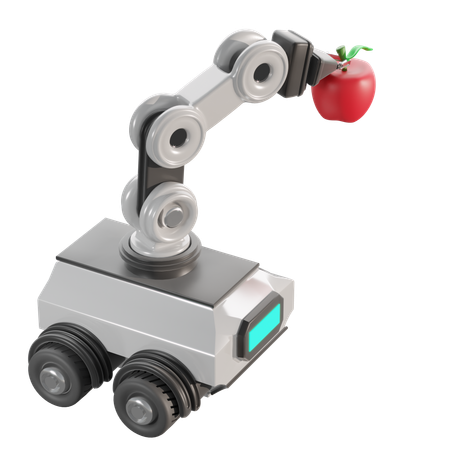 果物収穫ロボット  3D Icon