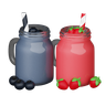 fruit juice 3d illustration