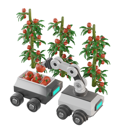 Fruit Picking Robot  3D Icon