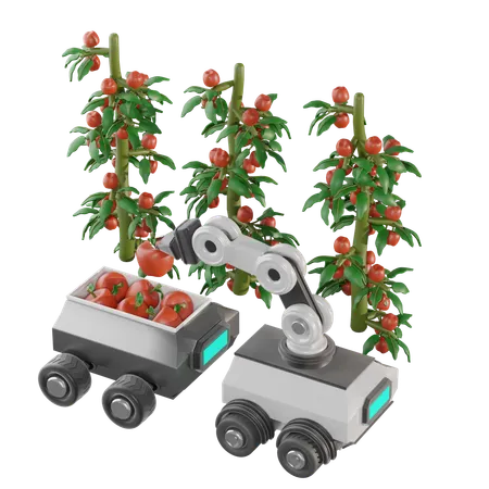 Fruit Picking Robot  3D Icon