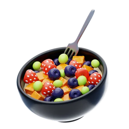 Fruit Salad Bowl  3D Icon