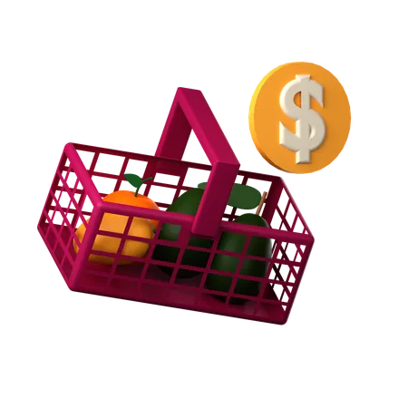 Fruit Shopping  3D Icon