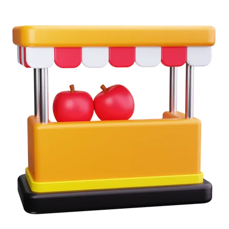 Fruit Stand  3D Icon