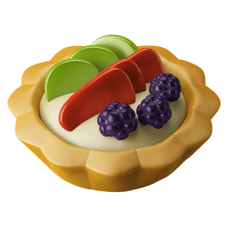 Fruit Tart  3D Icon