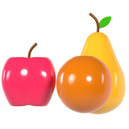 Fruits  3D Illustration