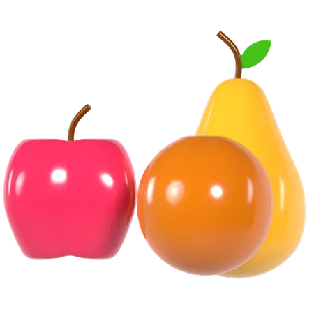 Fruits  3D Illustration