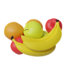 3d fruits logo