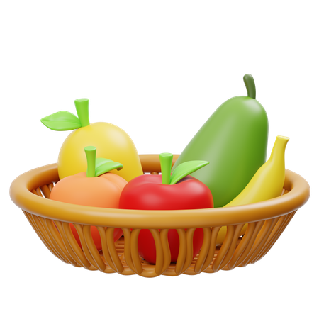 Fruits Basket  3D Icon