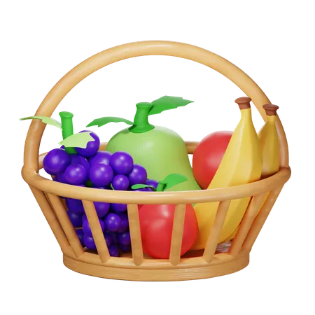 Fruits Basket  3D Icon