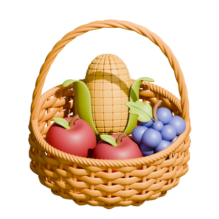 Fruits Basket  3D Icon