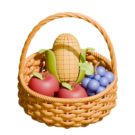 Fruits Basket  3D Icon