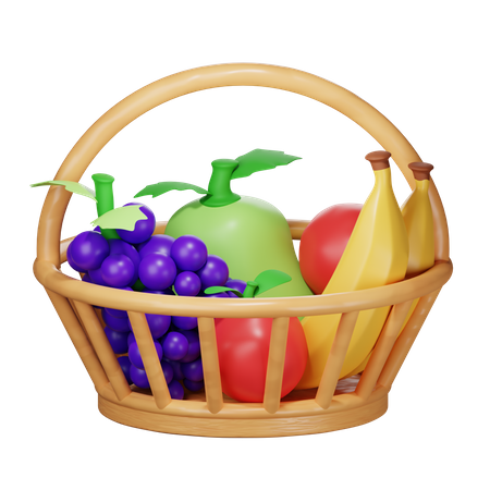 Fruits Basket 3D Icon