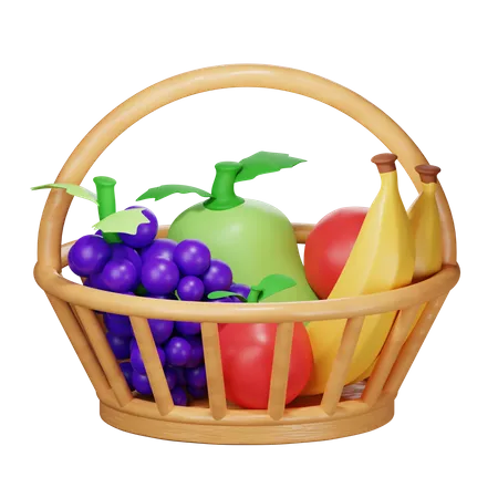 Fruits Basket 3D Icon