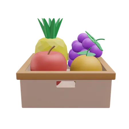 Fruits Grocery 3 D Icon Illustration With Tranparent Background 3D Icon