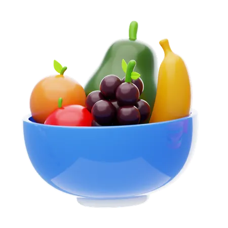 Fruits Bowl  3D Icon