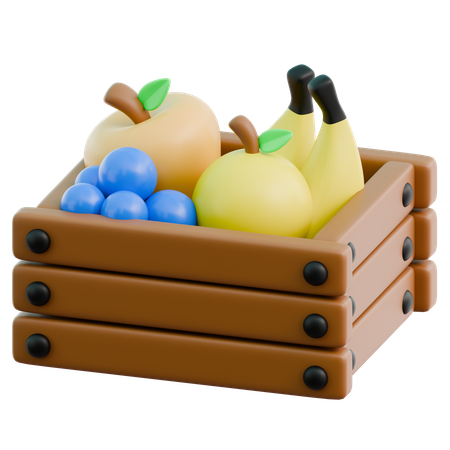 Fruits Box  3D Icon