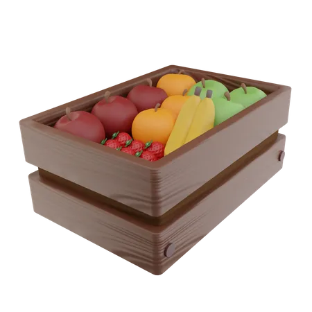 Fruits Box  3D Icon