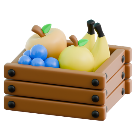 Fruits Box  3D Icon