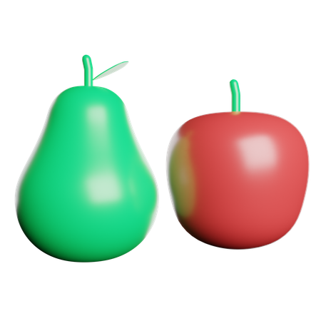 Fruits sains  3D Icon