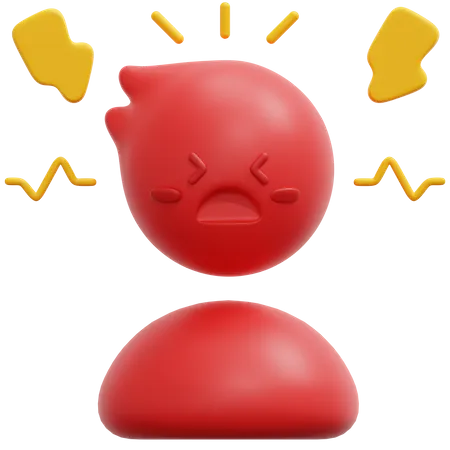 Frustrated  3D Icon