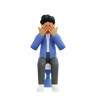 free 3d frustrated businessman 