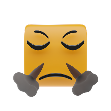 Frustrated Face  3D Icon