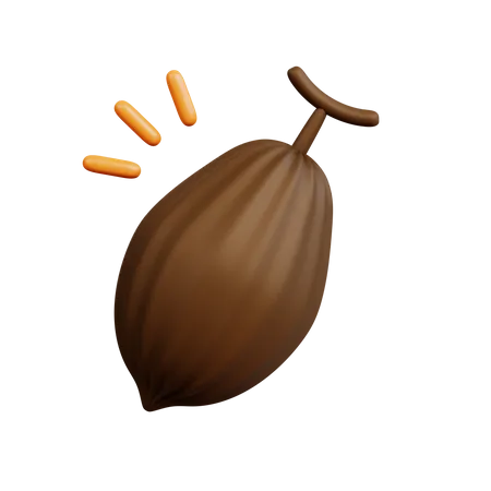 Fruta del cacao  3D Icon