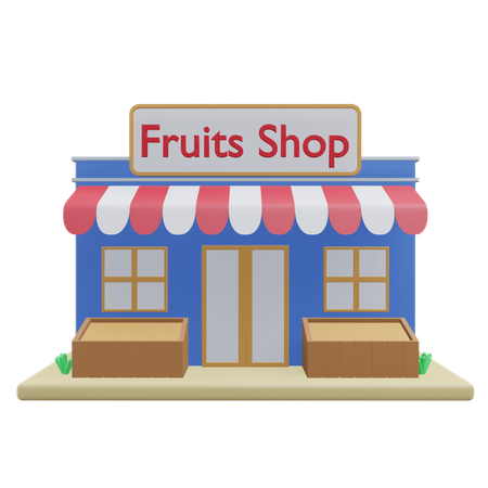 Tienda de frutas  3D Icon